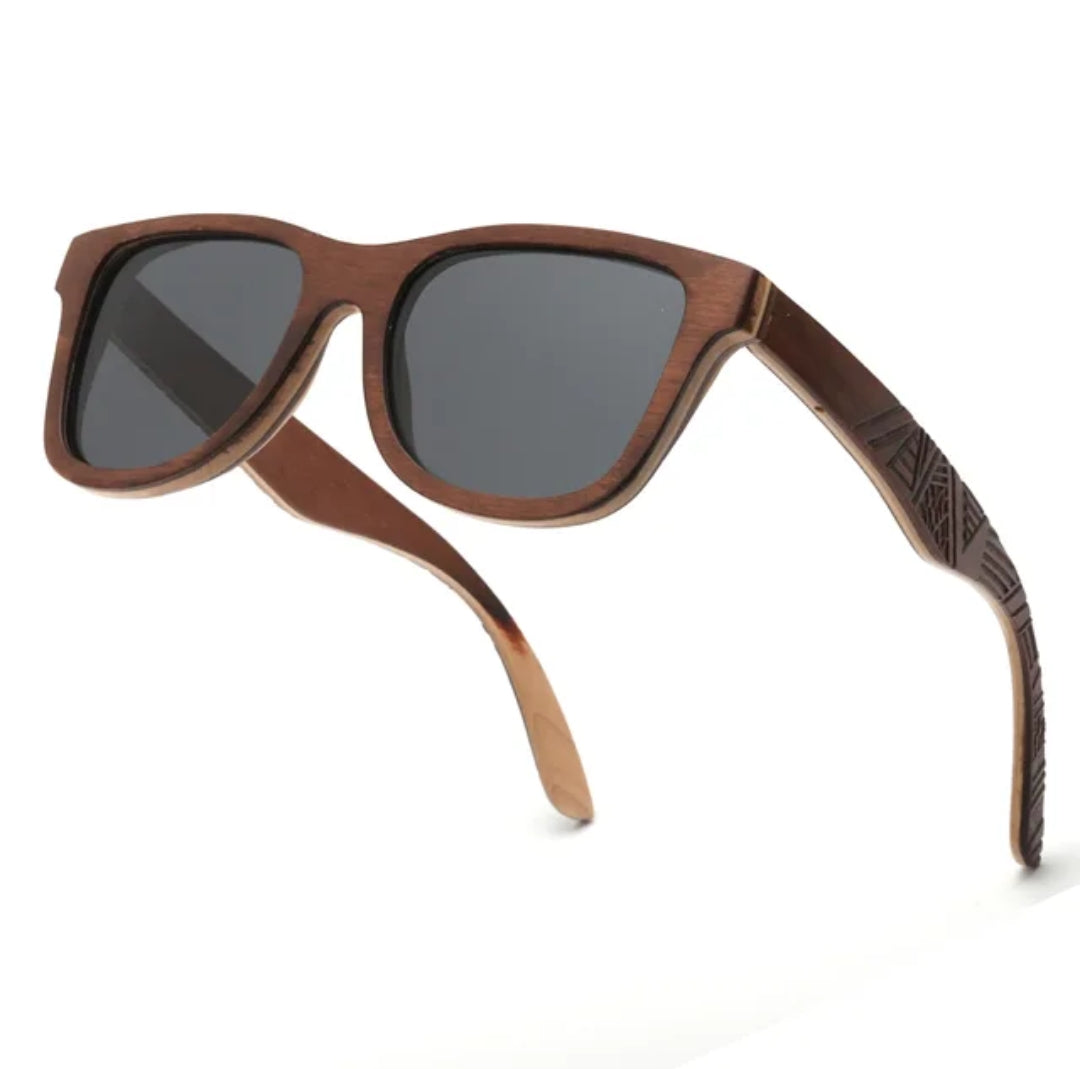 Skateboard Full Wood Sunglasses