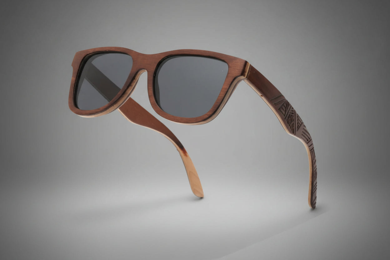 Skateboard Full Wood Sunglasses