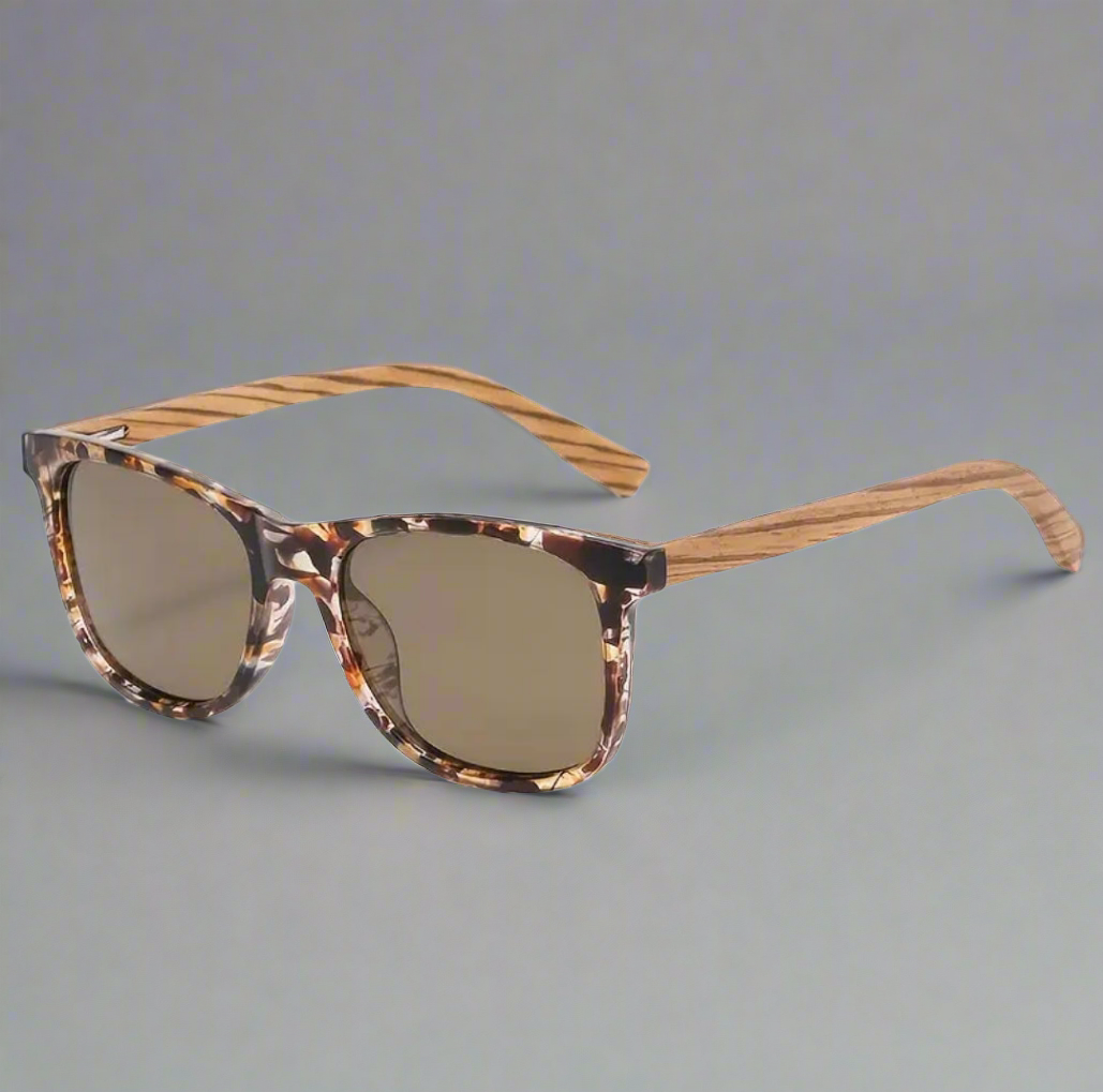 (New) Limited Half Wood Wayfarer Sunglasses