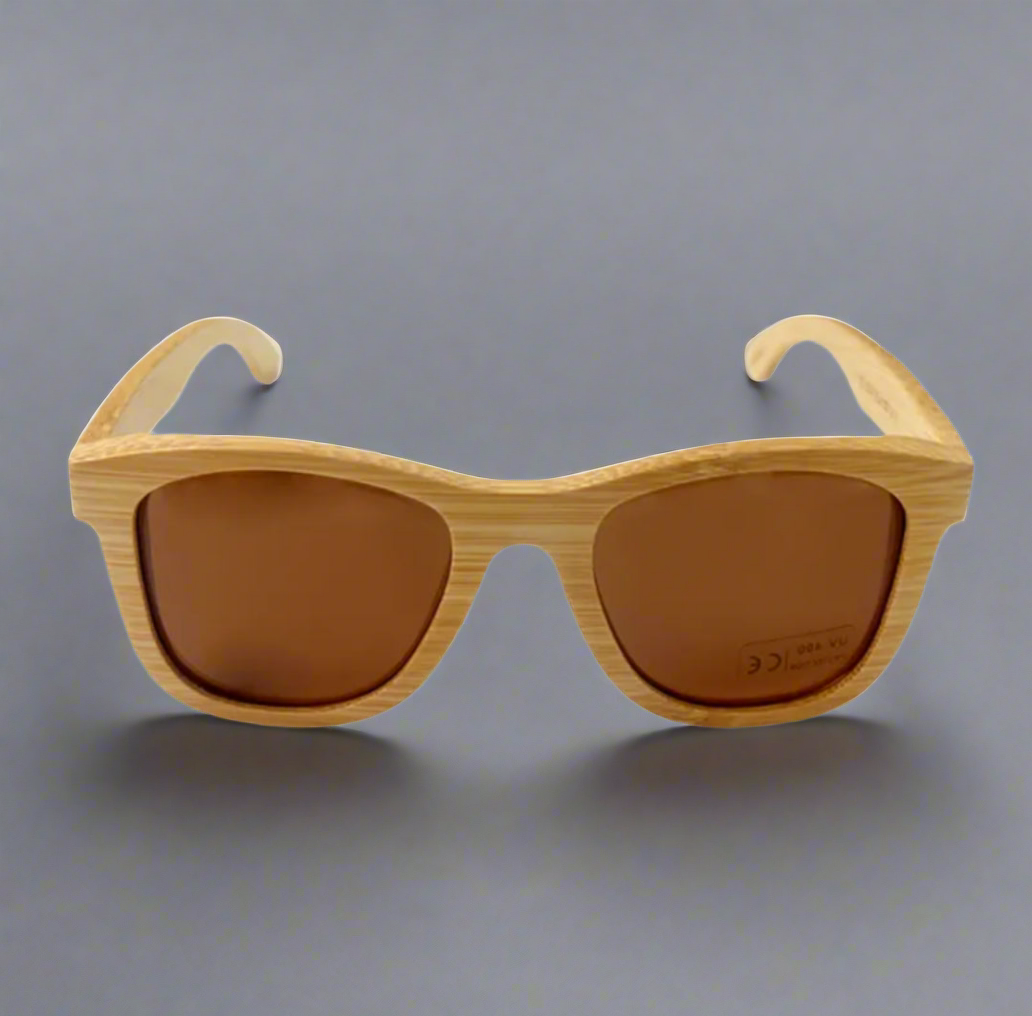 Light Full Wood Wayfarer Sunglasses
