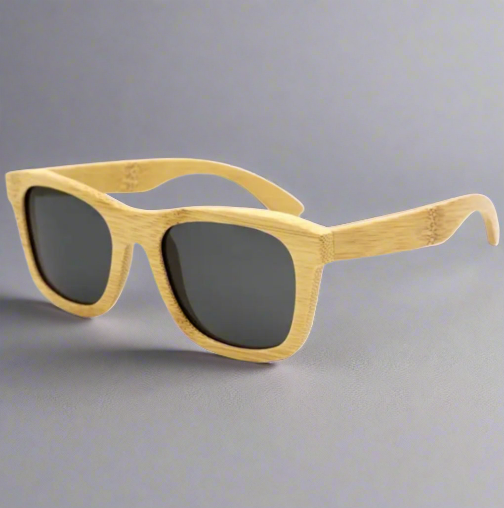 Light Full Wood Wayfarer Sunglasses