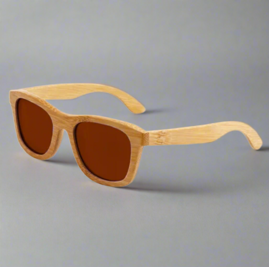 Light Full Wood Wayfarer Sunglasses
