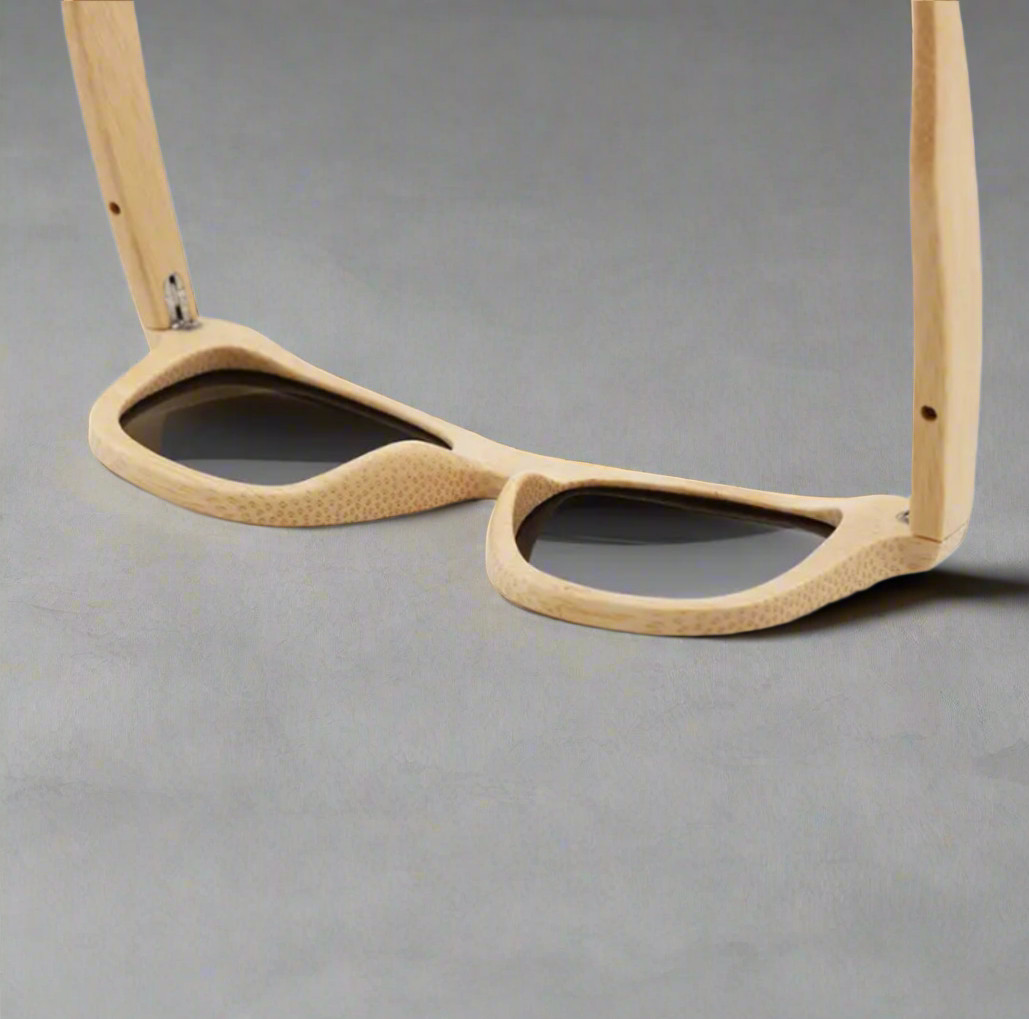 Light Full Wood Wayfarer Sunglasses