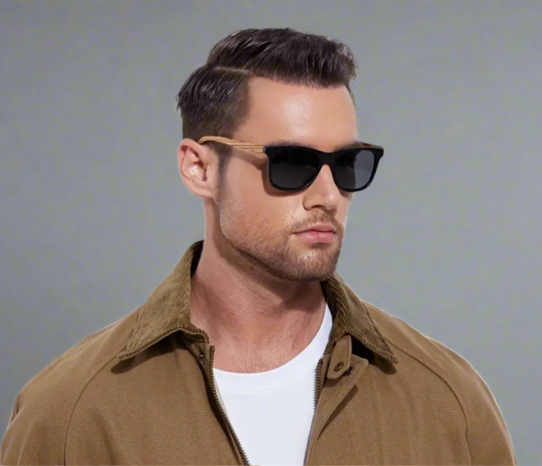 (New) Limited Half Wood Wayfarer Sunglasses