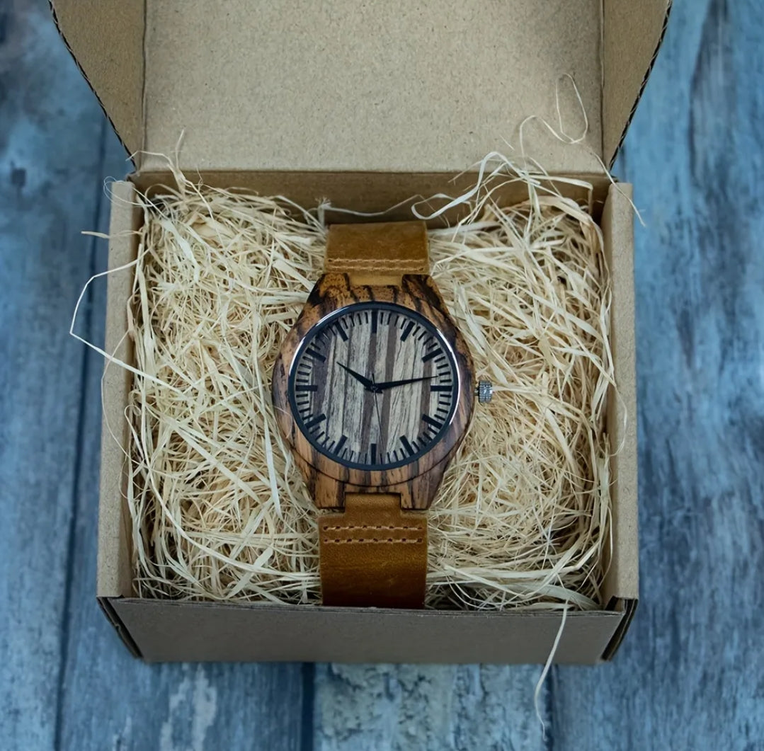 The Brown Zebrano Watch