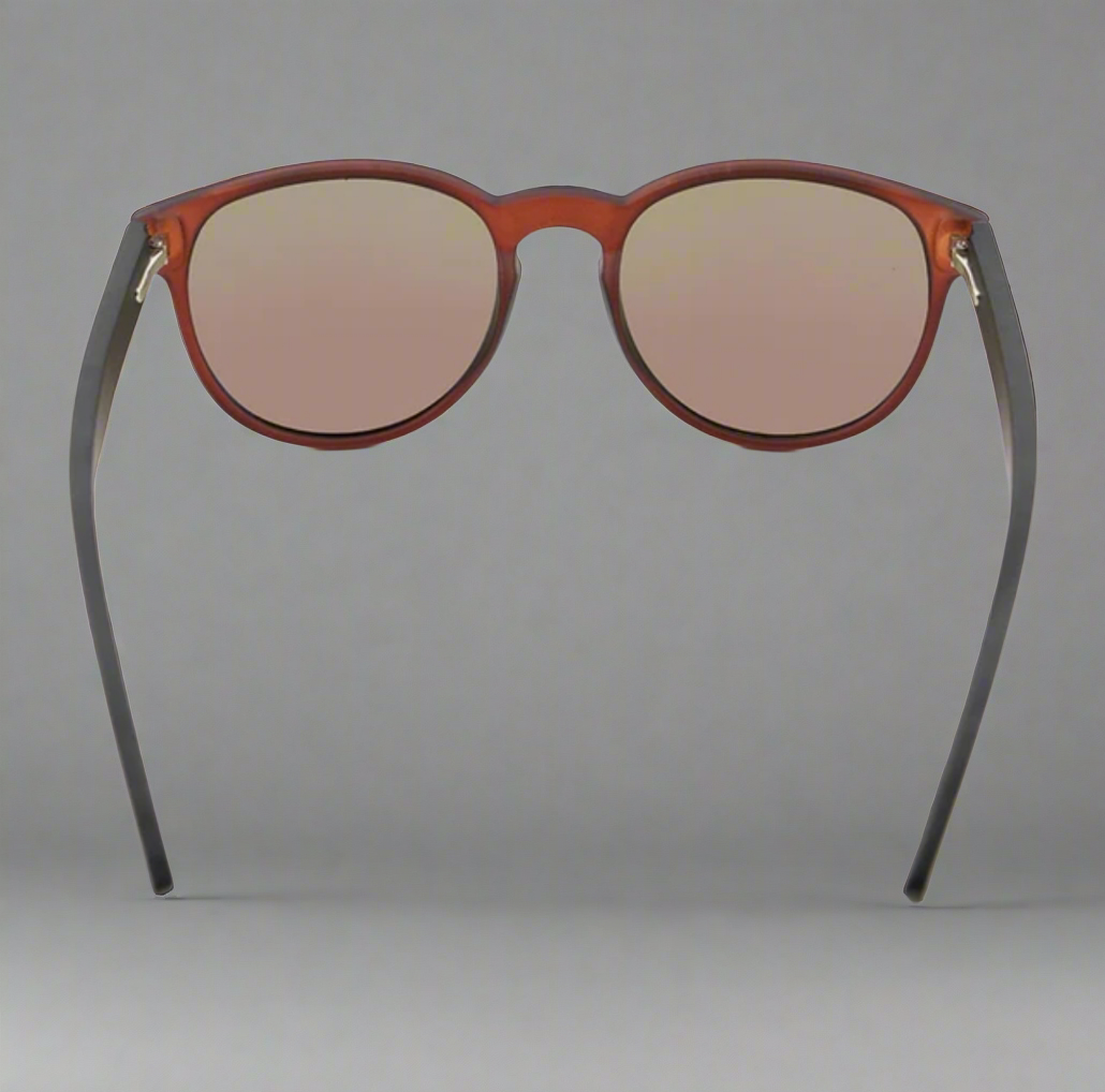 Half Dark Wood Semi Oval Sunnies