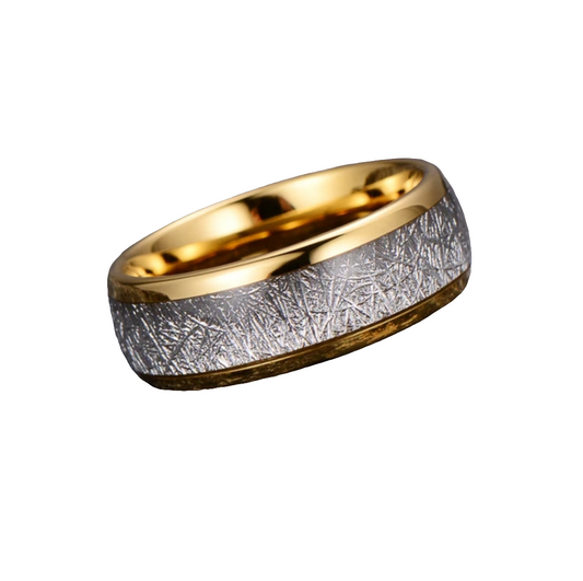 The Golden/Black Meteorite Ring