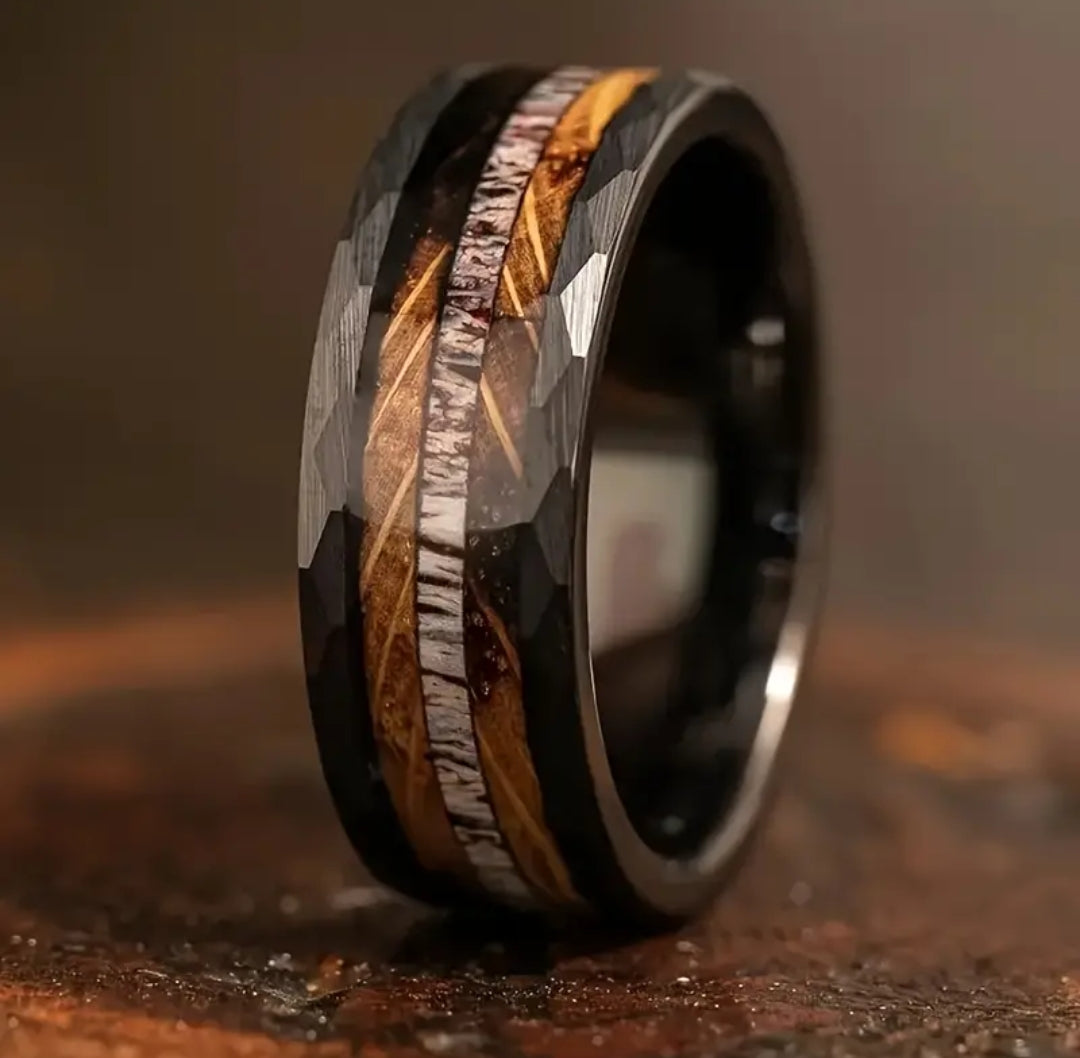 The 'Hammered Forest Guardian' Ring