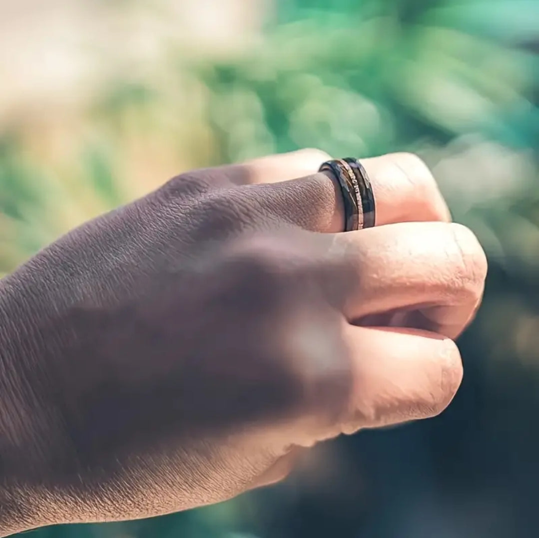 The 'Hammered Forest Guardian' Ring