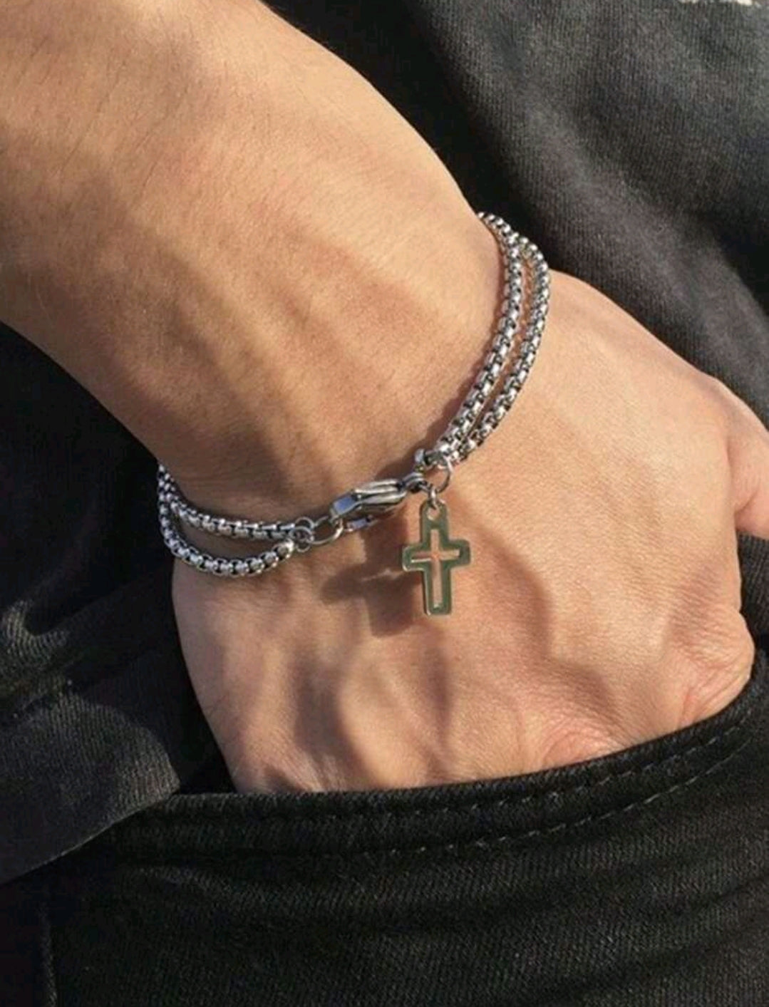 The 'Steel Cross' Bracelet