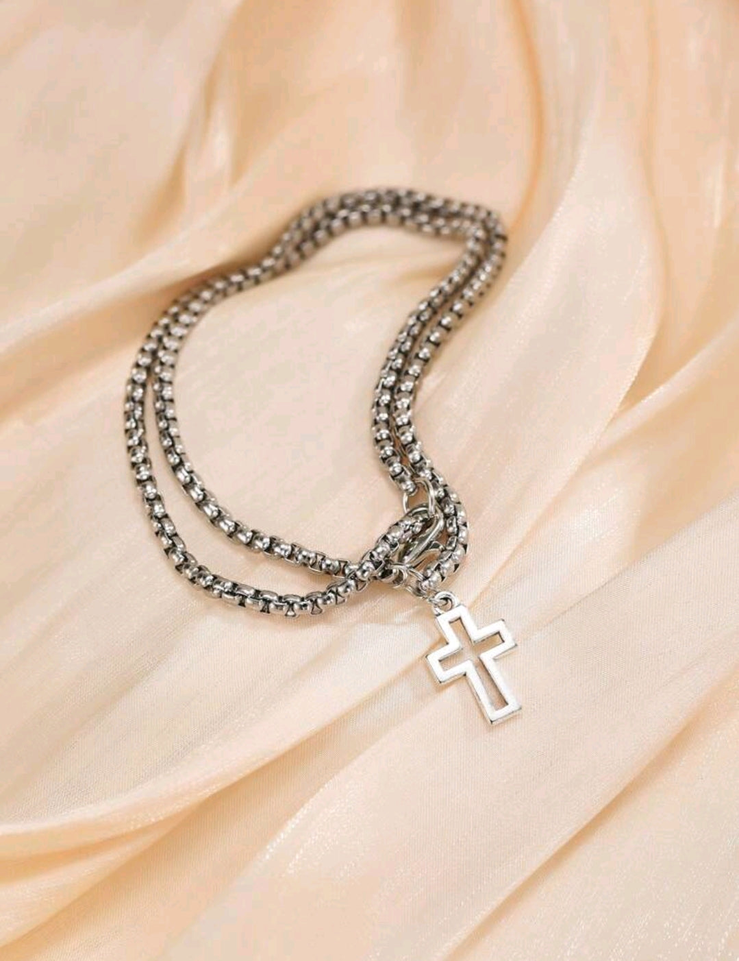 The 'Steel Cross' Bracelet