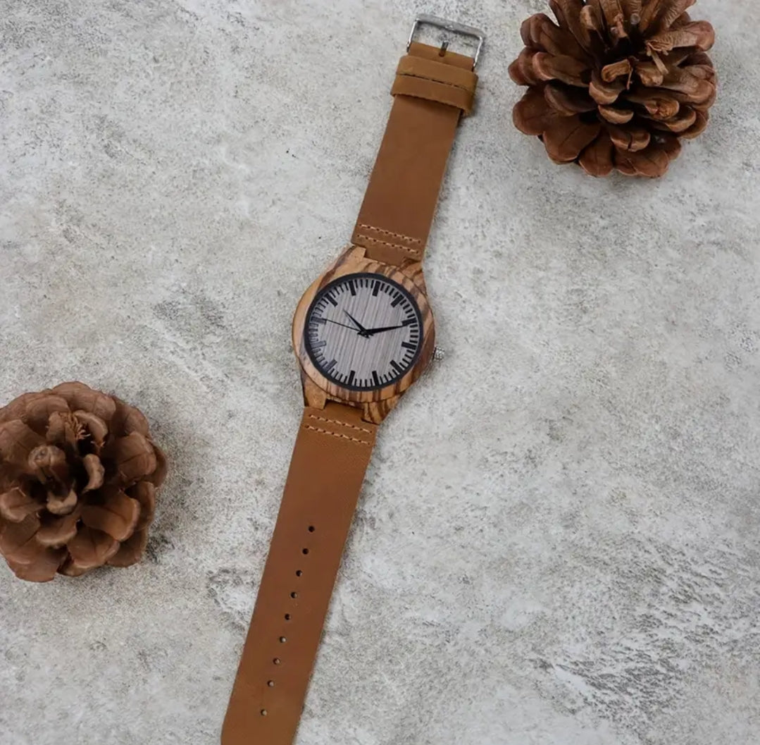 The Brown Zebrano Watch